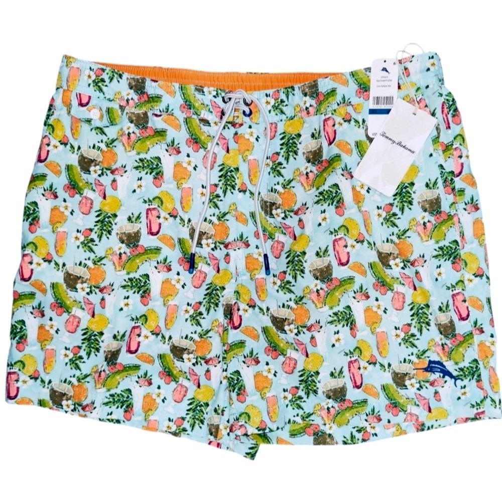 Tommy Bahama Menx XL Rialoto Happy Hour Swim Trunks Mens XL Board Shorts